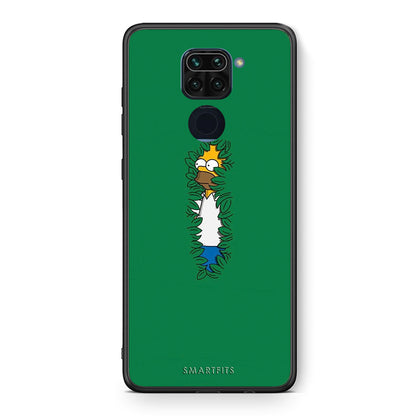 Θήκη Αγίου Βαλεντίνου Xiaomi Redmi Note 9 Bush Man από τη Smartfits με σχέδιο στο πίσω μέρος και μαύρο περίβλημα | Xiaomi Redmi Note 9 Bush Man case with colorful back and black bezels