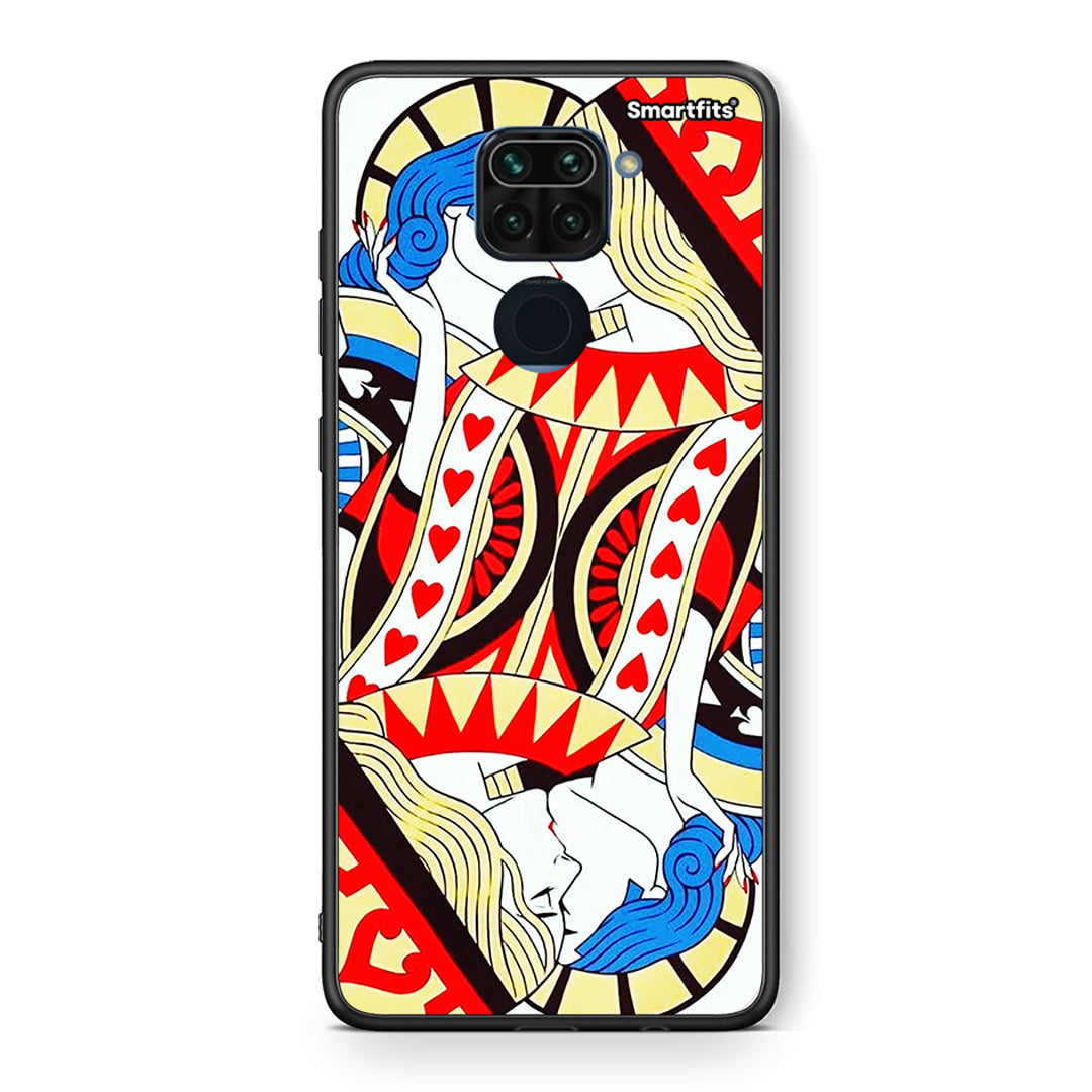 Θήκη Xiaomi Redmi Note 9 Card Love από τη Smartfits με σχέδιο στο πίσω μέρος και μαύρο περίβλημα | Xiaomi Redmi Note 9 Card Love case with colorful back and black bezels