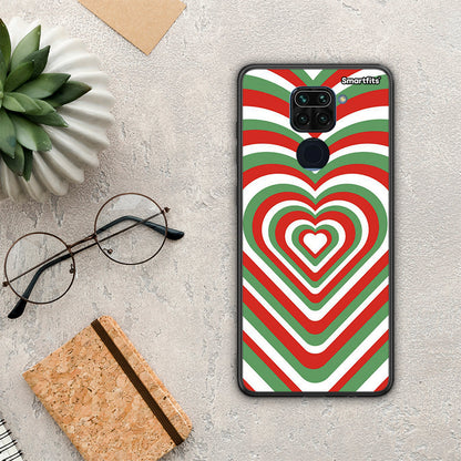 Christmas Hearts - Xiaomi Redmi Note 9 θήκη