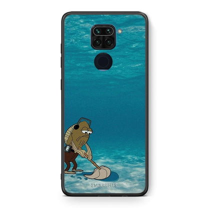 Θήκη Xiaomi Redmi Note 9 Clean The Ocean από τη Smartfits με σχέδιο στο πίσω μέρος και μαύρο περίβλημα | Xiaomi Redmi Note 9 Clean The Ocean case with colorful back and black bezels