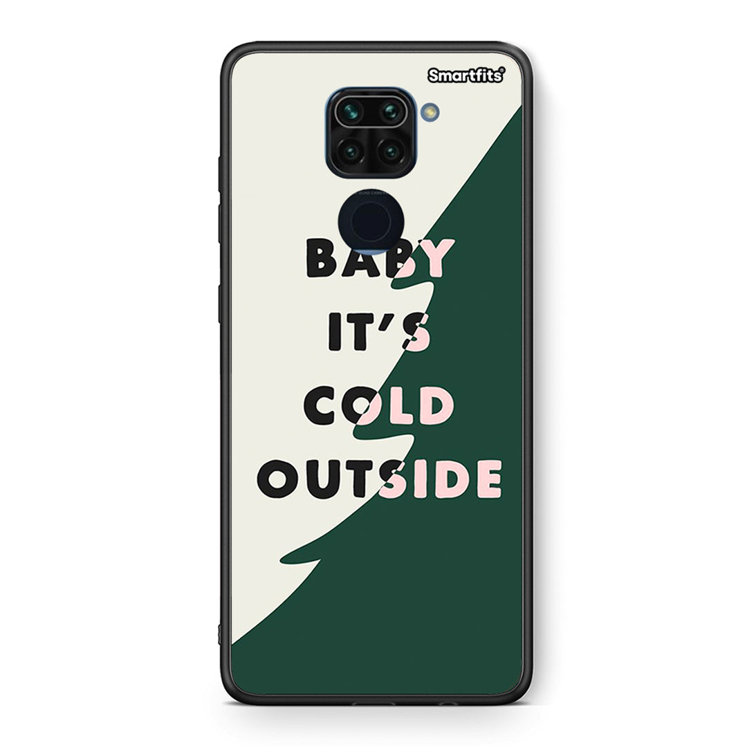 Θήκη Xiaomi Redmi Note 9 Cold Outside από τη Smartfits με σχέδιο στο πίσω μέρος και μαύρο περίβλημα | Xiaomi Redmi Note 9 Cold Outside case with colorful back and black bezels