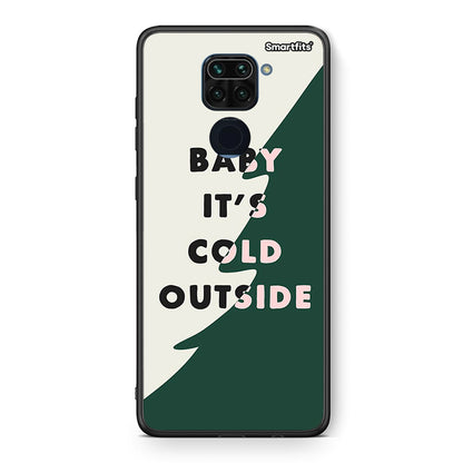 Θήκη Xiaomi Redmi Note 9 Cold Outside από τη Smartfits με σχέδιο στο πίσω μέρος και μαύρο περίβλημα | Xiaomi Redmi Note 9 Cold Outside case with colorful back and black bezels