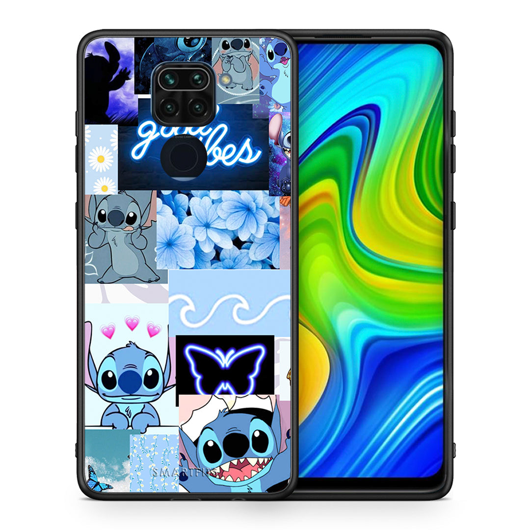 Θήκη Αγίου Βαλεντίνου Xiaomi Redmi Note 9 Collage Good Vibes από τη Smartfits με σχέδιο στο πίσω μέρος και μαύρο περίβλημα | Xiaomi Redmi Note 9 Collage Good Vibes case with colorful back and black bezels