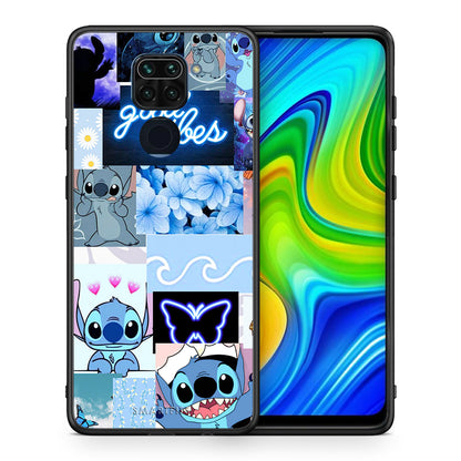 Θήκη Αγίου Βαλεντίνου Xiaomi Redmi Note 9 Collage Good Vibes από τη Smartfits με σχέδιο στο πίσω μέρος και μαύρο περίβλημα | Xiaomi Redmi Note 9 Collage Good Vibes case with colorful back and black bezels