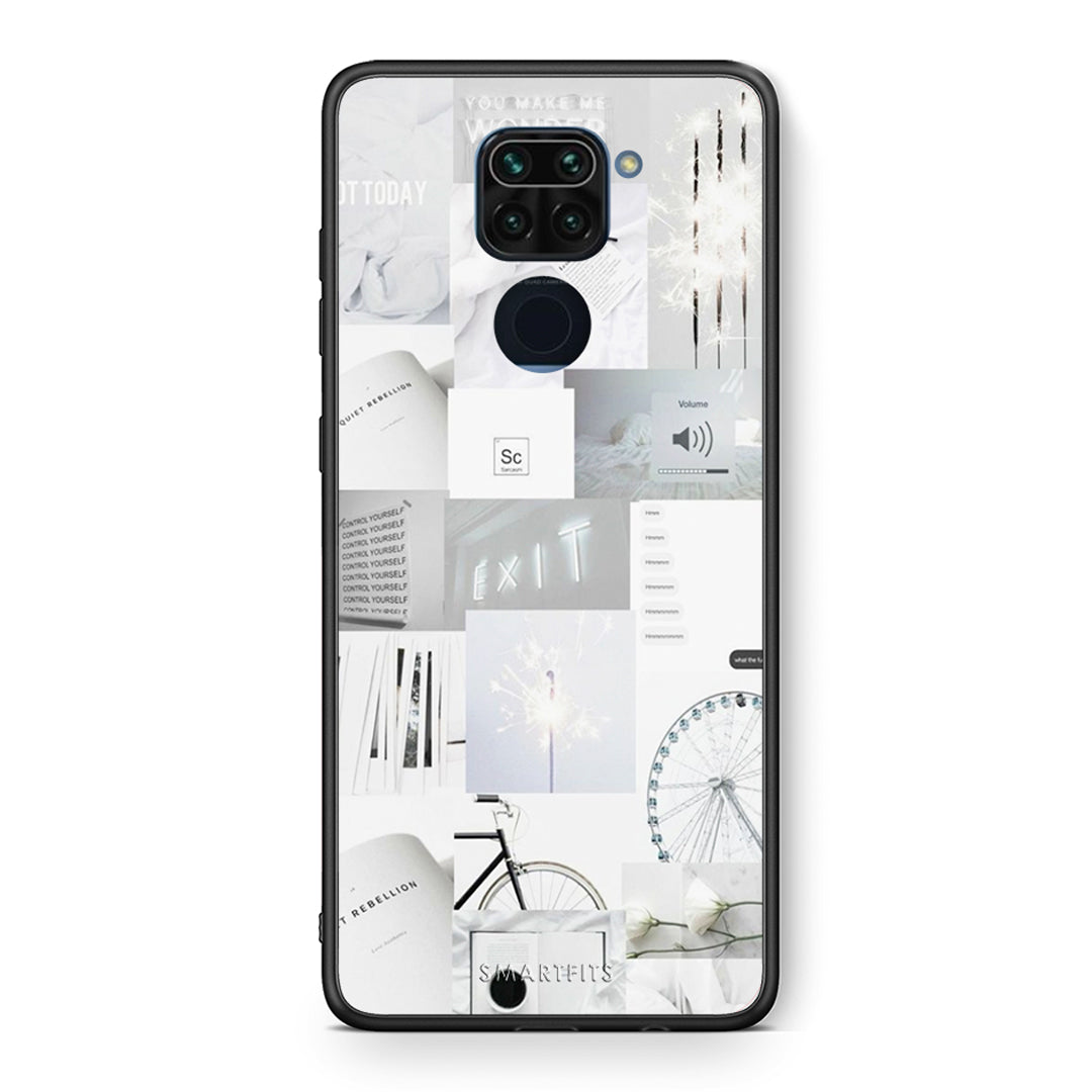 Θήκη Αγίου Βαλεντίνου Xiaomi Redmi Note 9 Collage Make Me Wonder από τη Smartfits με σχέδιο στο πίσω μέρος και μαύρο περίβλημα | Xiaomi Redmi Note 9 Collage Make Me Wonder case with colorful back and black bezels
