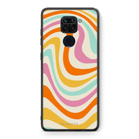 Thumbnail for Θήκη Xiaomi Redmi Note 9 Colourful Waves από τη Smartfits με σχέδιο στο πίσω μέρος και μαύρο περίβλημα | Xiaomi Redmi Note 9 Colourful Waves case with colorful back and black bezels