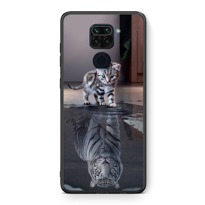 Θήκη Xiaomi Redmi Note 9 Tiger Cute από τη Smartfits με σχέδιο στο πίσω μέρος και μαύρο περίβλημα | Xiaomi Redmi Note 9 Tiger Cute case with colorful back and black bezels