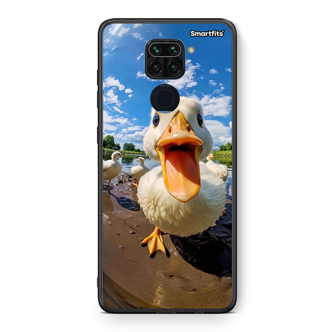 Θήκη Xiaomi Redmi Note 9 Duck Face από τη Smartfits με σχέδιο στο πίσω μέρος και μαύρο περίβλημα | Xiaomi Redmi Note 9 Duck Face case with colorful back and black bezels