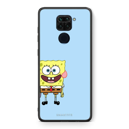 Θήκη Xiaomi Redmi Note 9 Friends Bob από τη Smartfits με σχέδιο στο πίσω μέρος και μαύρο περίβλημα | Xiaomi Redmi Note 9 Friends Bob case with colorful back and black bezels