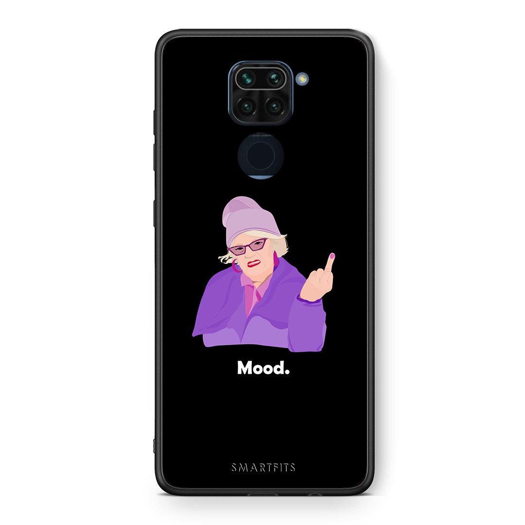 Θήκη Xiaomi Redmi Note 9 Grandma Mood Black από τη Smartfits με σχέδιο στο πίσω μέρος και μαύρο περίβλημα | Xiaomi Redmi Note 9 Grandma Mood Black case with colorful back and black bezels