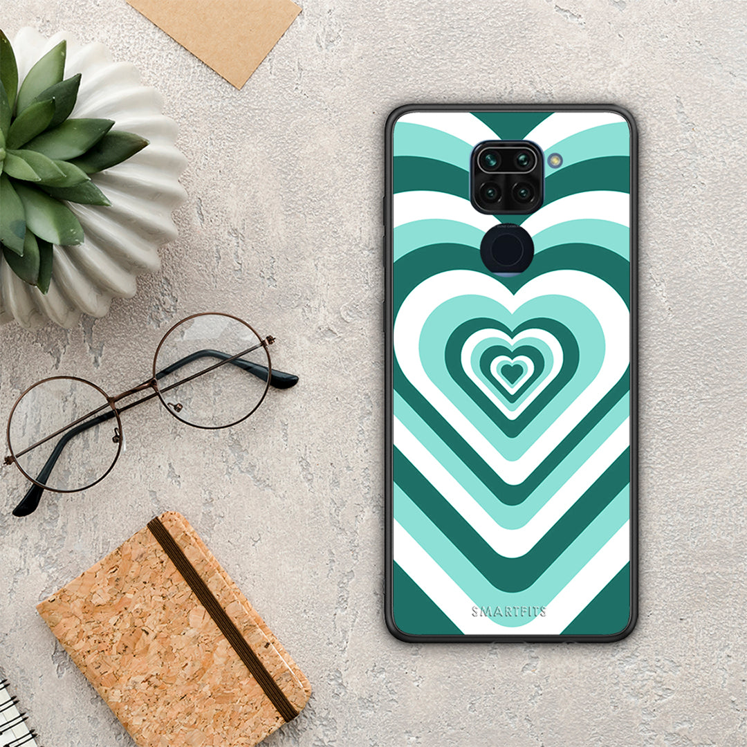 Green Hearts - Xiaomi Redmi Note 9 θήκη