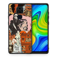 Thumbnail for Θήκη Xiaomi Redmi Note 9 Halloween Collage από τη Smartfits με σχέδιο στο πίσω μέρος και μαύρο περίβλημα | Xiaomi Redmi Note 9 Halloween Collage case with colorful back and black bezels