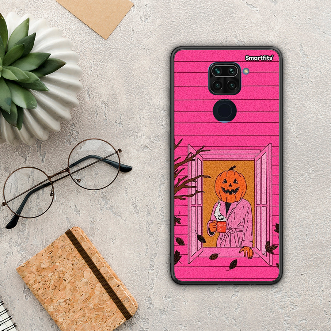 Halloween Pumpkin Lady - Xiaomi Redmi Note 9 θήκη