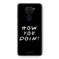 Thumbnail for Θήκη Xiaomi Redmi Note 9 How You Doin από τη Smartfits με σχέδιο στο πίσω μέρος και μαύρο περίβλημα | Xiaomi Redmi Note 9 How You Doin case with colorful back and black bezels