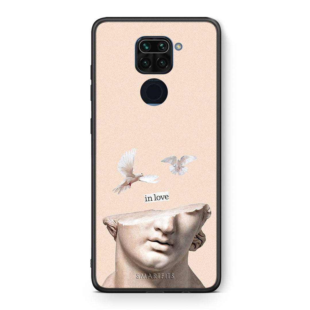 Θήκη Xiaomi Redmi Note 9 In Love από τη Smartfits με σχέδιο στο πίσω μέρος και μαύρο περίβλημα | Xiaomi Redmi Note 9 In Love case with colorful back and black bezels