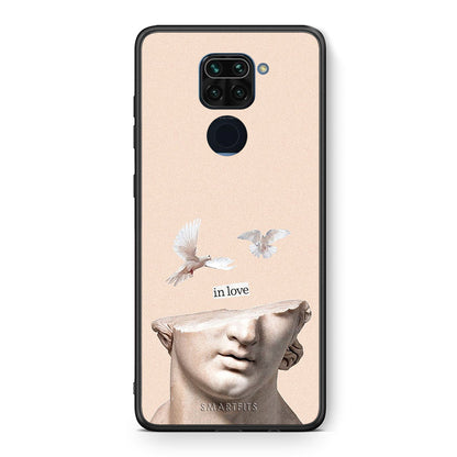 Θήκη Xiaomi Redmi Note 9 In Love από τη Smartfits με σχέδιο στο πίσω μέρος και μαύρο περίβλημα | Xiaomi Redmi Note 9 In Love case with colorful back and black bezels