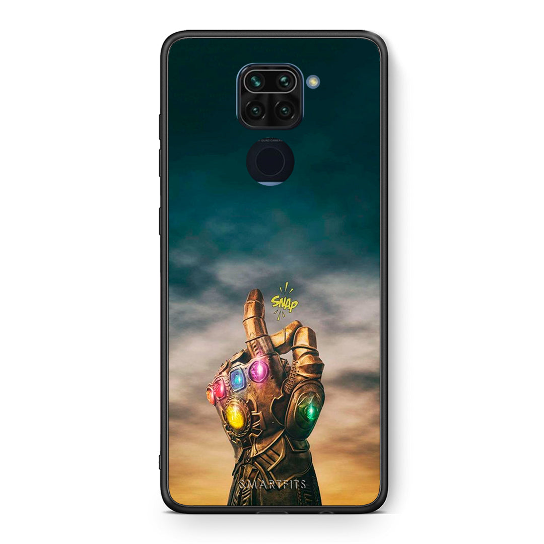Θήκη Xiaomi Redmi Note 9 Infinity Snap από τη Smartfits με σχέδιο στο πίσω μέρος και μαύρο περίβλημα | Xiaomi Redmi Note 9 Infinity Snap case with colorful back and black bezels