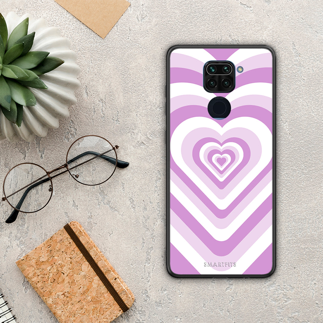 Lilac Hearts - Xiaomi Redmi Note 9 θήκη