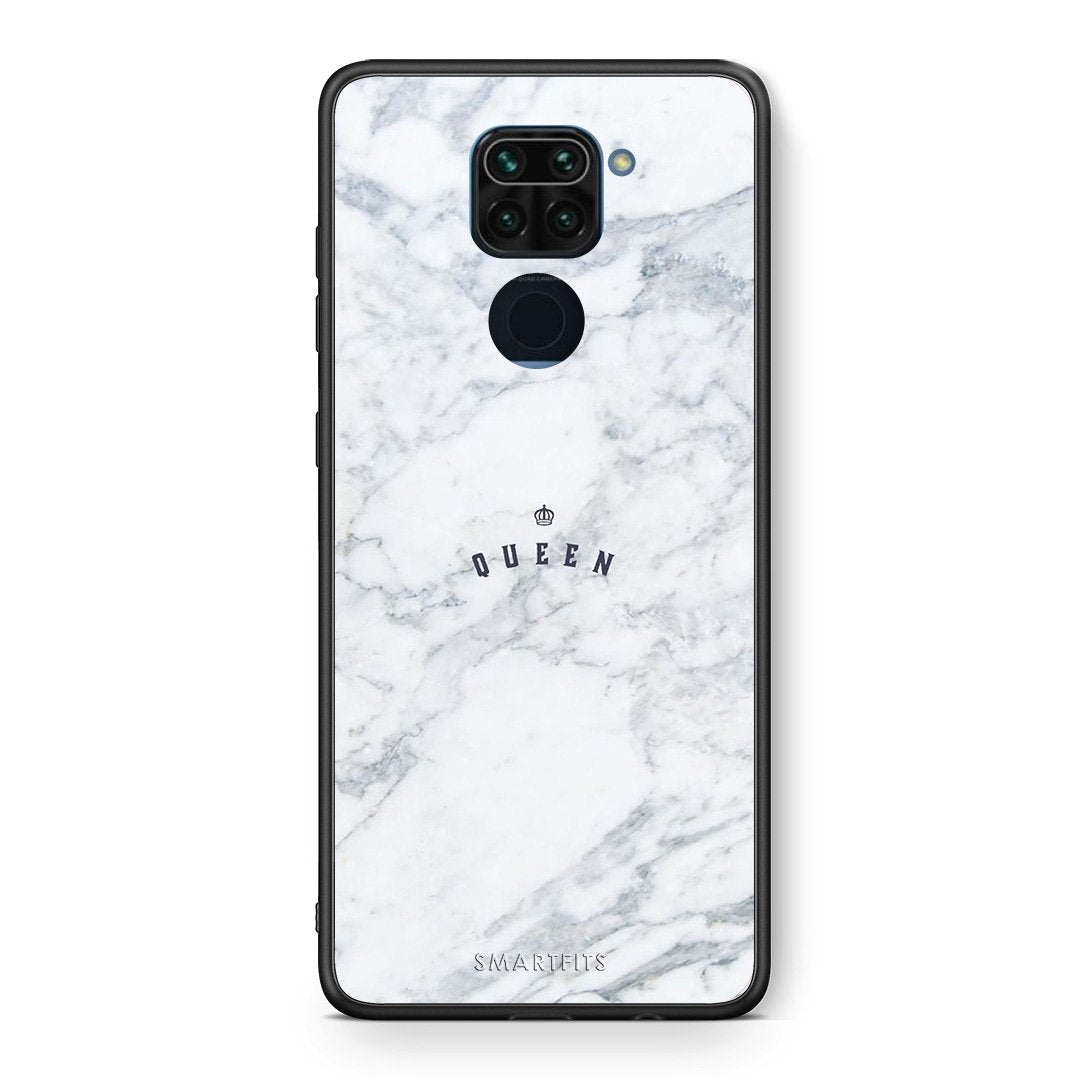 Θήκη Xiaomi Redmi Note 9 Queen Marble από τη Smartfits με σχέδιο στο πίσω μέρος και μαύρο περίβλημα | Xiaomi Redmi Note 9 Queen Marble case with colorful back and black bezels