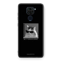 Thumbnail for Θήκη Xiaomi Redmi Note 9 Meme Cat από τη Smartfits με σχέδιο στο πίσω μέρος και μαύρο περίβλημα | Xiaomi Redmi Note 9 Meme Cat case with colorful back and black bezels