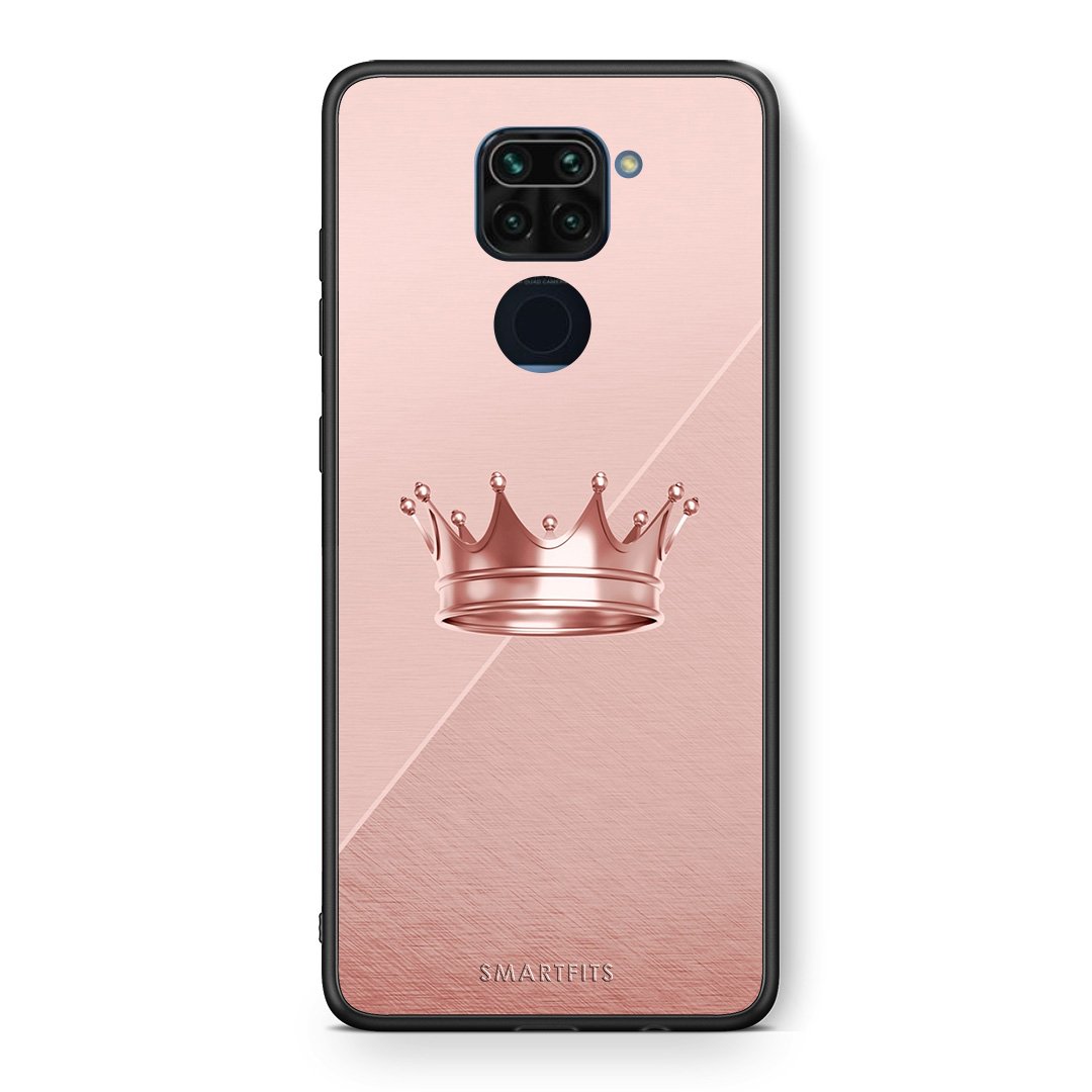 Θήκη Xiaomi Redmi Note 9 Crown Minimal από τη Smartfits με σχέδιο στο πίσω μέρος και μαύρο περίβλημα | Xiaomi Redmi Note 9 Crown Minimal case with colorful back and black bezels