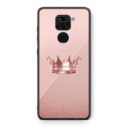 Θήκη Xiaomi Redmi Note 9 Crown Minimal από τη Smartfits με σχέδιο στο πίσω μέρος και μαύρο περίβλημα | Xiaomi Redmi Note 9 Crown Minimal case with colorful back and black bezels