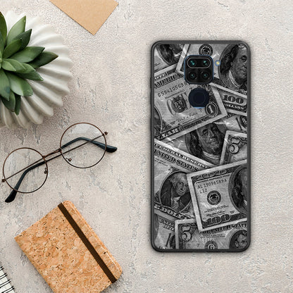 Money Dollars - Xiaomi Redmi Note 9 θήκη