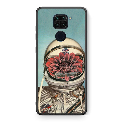 Θήκη Xiaomi Redmi Note 9 Nasa Bloom από τη Smartfits με σχέδιο στο πίσω μέρος και μαύρο περίβλημα | Xiaomi Redmi Note 9 Nasa Bloom case with colorful back and black bezels