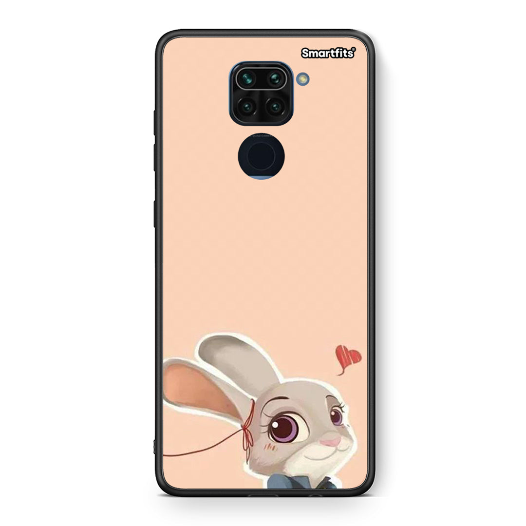 Θήκη Xiaomi Redmi Note 9 Nick Wilde And Judy Hopps Love 2 από τη Smartfits με σχέδιο στο πίσω μέρος και μαύρο περίβλημα | Xiaomi Redmi Note 9 Nick Wilde And Judy Hopps Love 2 case with colorful back and black bezels