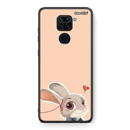 Θήκη Xiaomi Redmi Note 9 Nick Wilde And Judy Hopps Love 2 από τη Smartfits με σχέδιο στο πίσω μέρος και μαύρο περίβλημα | Xiaomi Redmi Note 9 Nick Wilde And Judy Hopps Love 2 case with colorful back and black bezels