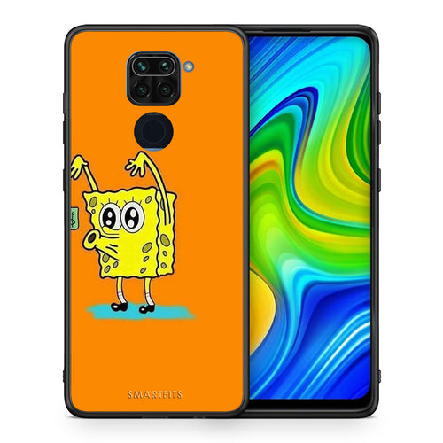 Θήκη Αγίου Βαλεντίνου Xiaomi Redmi Note 9 No Money 2 από τη Smartfits με σχέδιο στο πίσω μέρος και μαύρο περίβλημα | Xiaomi Redmi Note 9 No Money 2 case with colorful back and black bezels