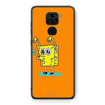 Θήκη Αγίου Βαλεντίνου Xiaomi Redmi Note 9 No Money 2 από τη Smartfits με σχέδιο στο πίσω μέρος και μαύρο περίβλημα | Xiaomi Redmi Note 9 No Money 2 case with colorful back and black bezels