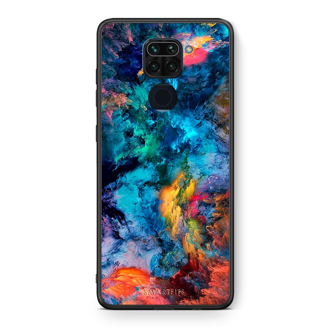 Θήκη Xiaomi Redmi Note 9 Crayola Paint από τη Smartfits με σχέδιο στο πίσω μέρος και μαύρο περίβλημα | Xiaomi Redmi Note 9 Crayola Paint case with colorful back and black bezels