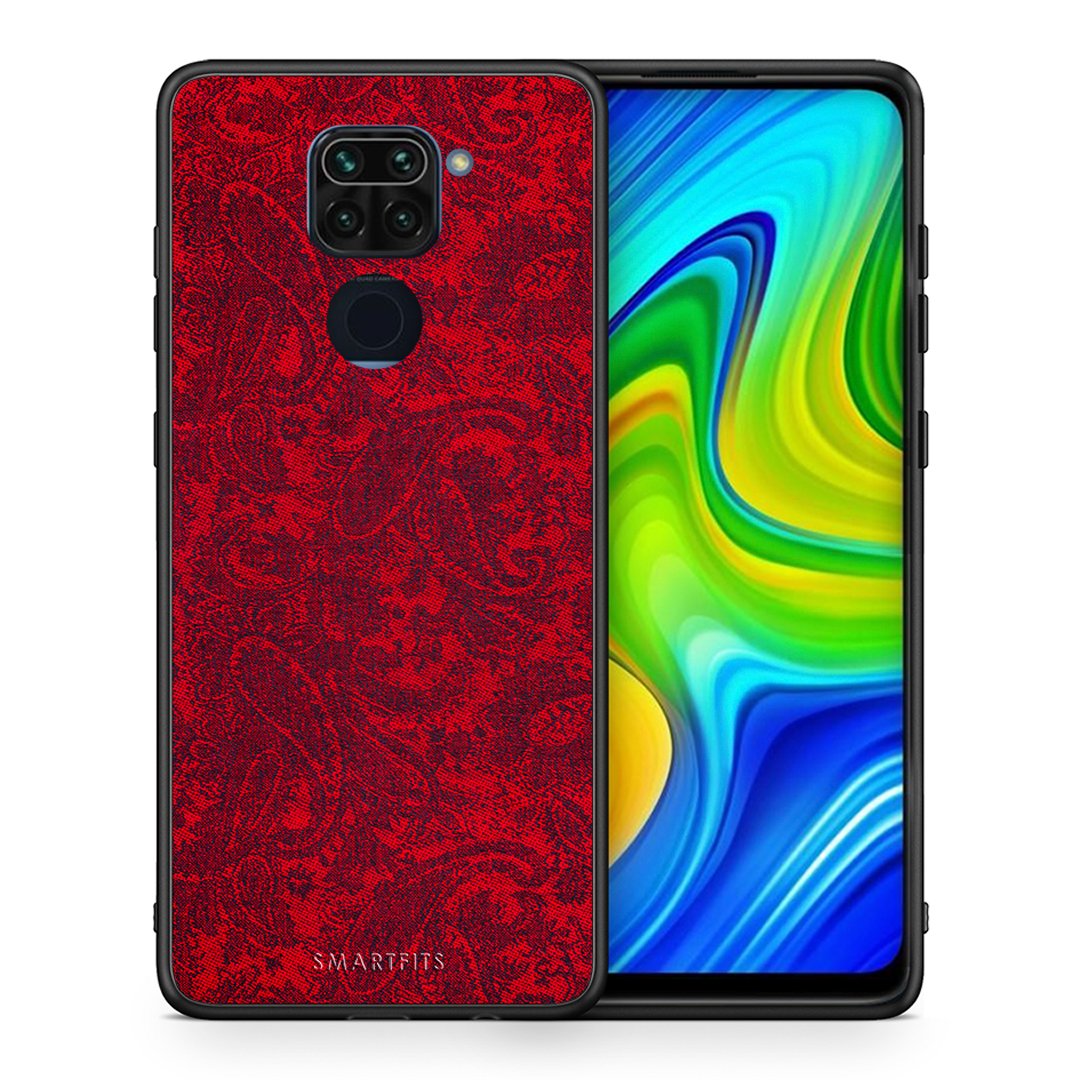 Θήκη Xiaomi Redmi Note 9 Paisley Cashmere από τη Smartfits με σχέδιο στο πίσω μέρος και μαύρο περίβλημα | Xiaomi Redmi Note 9 Paisley Cashmere case with colorful back and black bezels