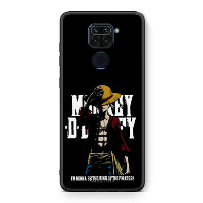 Θήκη Xiaomi Redmi Note 9 Pirate King από τη Smartfits με σχέδιο στο πίσω μέρος και μαύρο περίβλημα | Xiaomi Redmi Note 9 Pirate King case with colorful back and black bezels