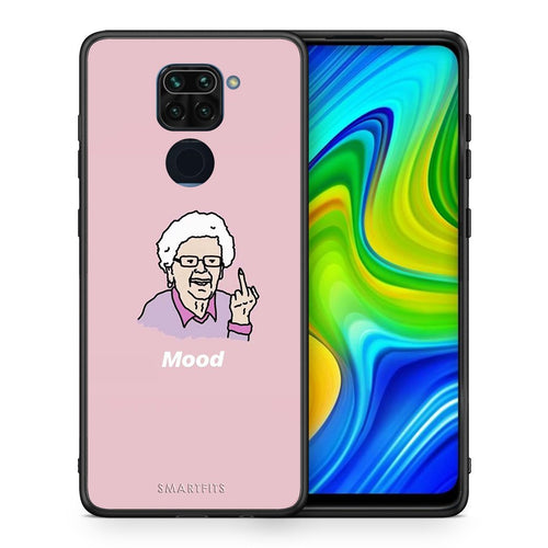 Θήκη Xiaomi Redmi Note 9 Mood PopArt από τη Smartfits με σχέδιο στο πίσω μέρος και μαύρο περίβλημα | Xiaomi Redmi Note 9 Mood PopArt case with colorful back and black bezels