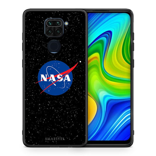 Θήκη Xiaomi Redmi Note 9 NASA PopArt από τη Smartfits με σχέδιο στο πίσω μέρος και μαύρο περίβλημα | Xiaomi Redmi Note 9 NASA PopArt case with colorful back and black bezels