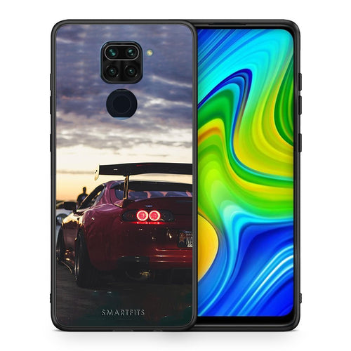 Θήκη Xiaomi Redmi Note 9 Racing Supra από τη Smartfits με σχέδιο στο πίσω μέρος και μαύρο περίβλημα | Xiaomi Redmi Note 9 Racing Supra case with colorful back and black bezels