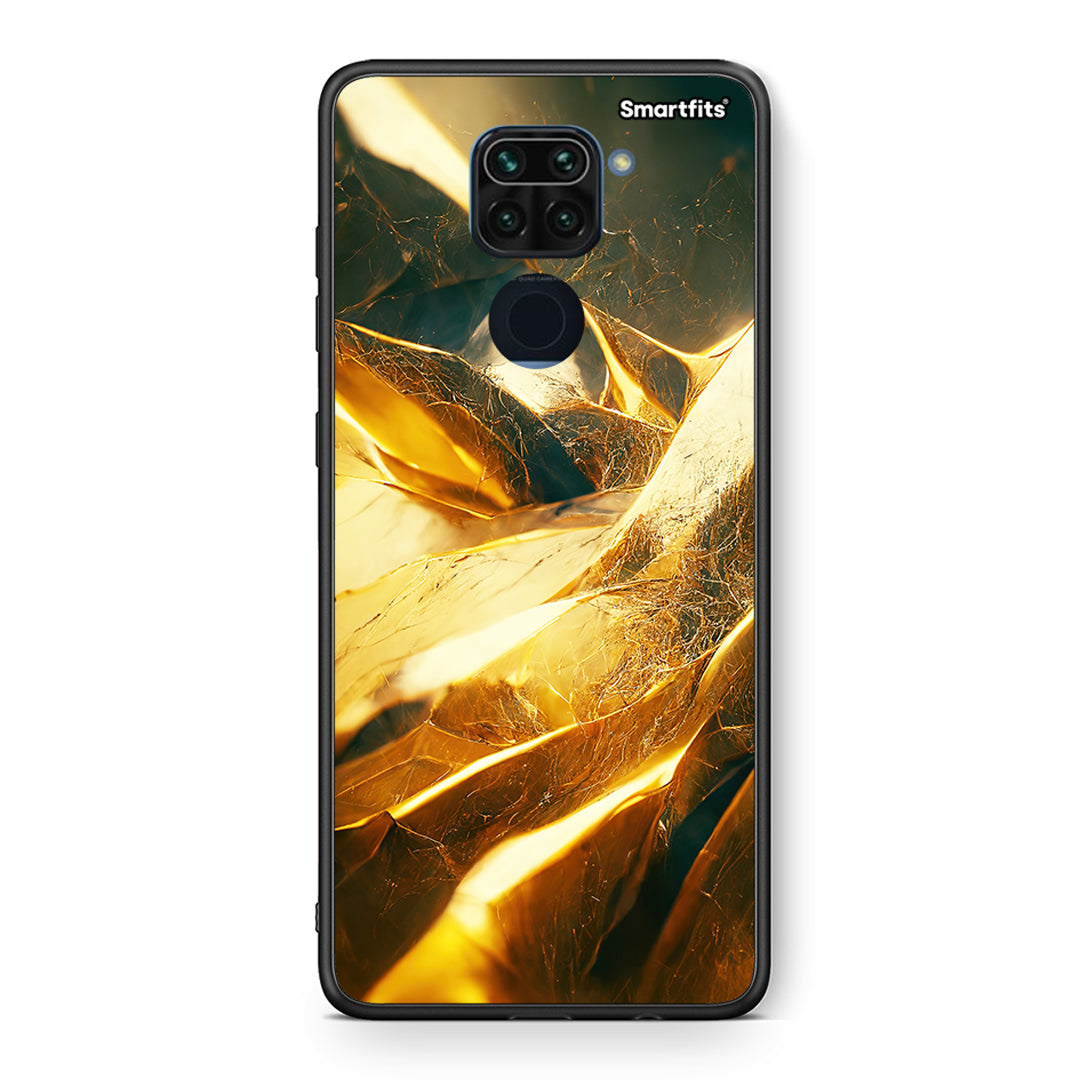 Θήκη Xiaomi Redmi Note 9 Real Gold από τη Smartfits με σχέδιο στο πίσω μέρος και μαύρο περίβλημα | Xiaomi Redmi Note 9 Real Gold case with colorful back and black bezels