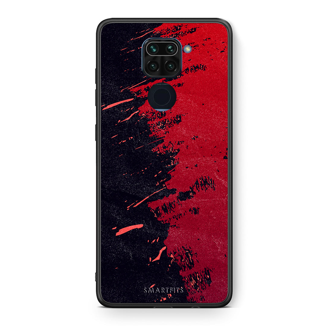 Θήκη Αγίου Βαλεντίνου Xiaomi Redmi Note 9 Red Paint από τη Smartfits με σχέδιο στο πίσω μέρος και μαύρο περίβλημα | Xiaomi Redmi Note 9 Red Paint case with colorful back and black bezels