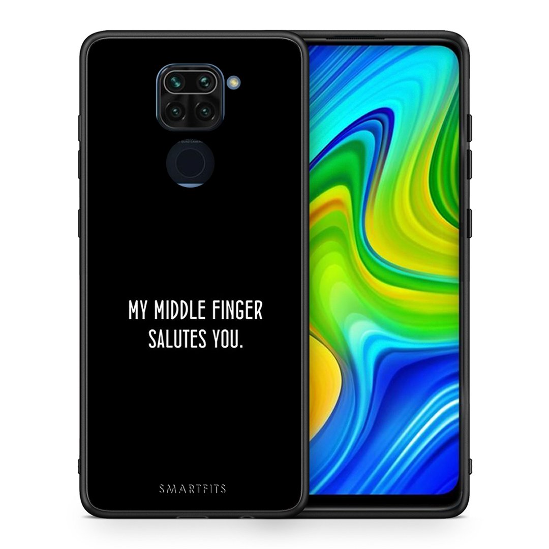 Θήκη Xiaomi Redmi Note 9 Salute από τη Smartfits με σχέδιο στο πίσω μέρος και μαύρο περίβλημα | Xiaomi Redmi Note 9 Salute case with colorful back and black bezels