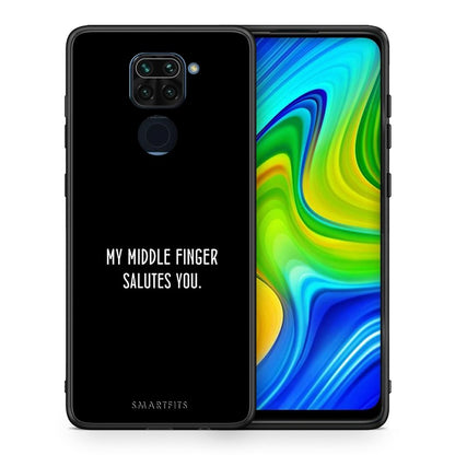 Θήκη Xiaomi Redmi Note 9 Salute από τη Smartfits με σχέδιο στο πίσω μέρος και μαύρο περίβλημα | Xiaomi Redmi Note 9 Salute case with colorful back and black bezels