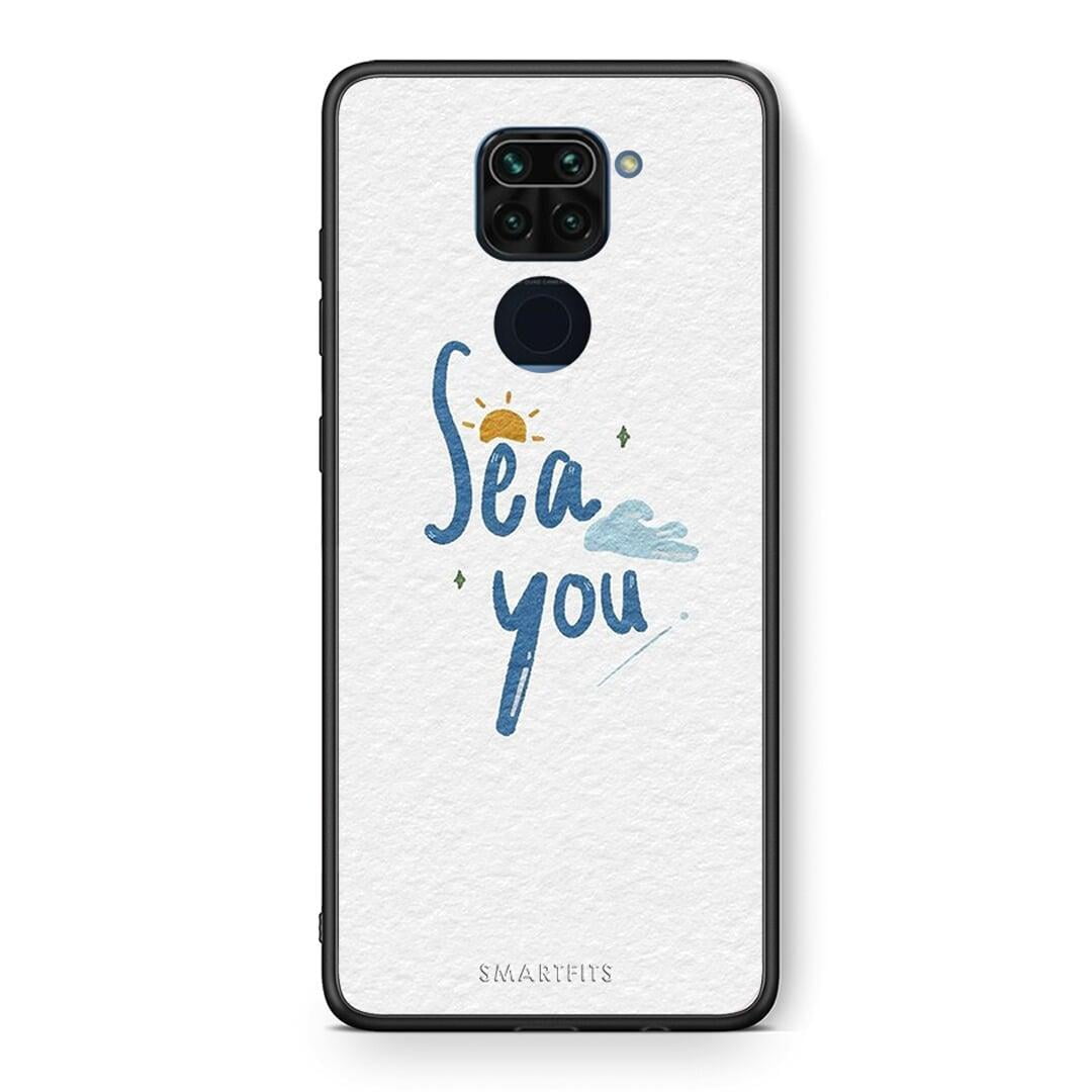 Θήκη Xiaomi Redmi Note 9 Sea You από τη Smartfits με σχέδιο στο πίσω μέρος και μαύρο περίβλημα | Xiaomi Redmi Note 9 Sea You case with colorful back and black bezels