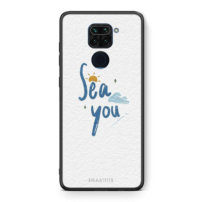 Θήκη Xiaomi Redmi Note 9 Sea You από τη Smartfits με σχέδιο στο πίσω μέρος και μαύρο περίβλημα | Xiaomi Redmi Note 9 Sea You case with colorful back and black bezels