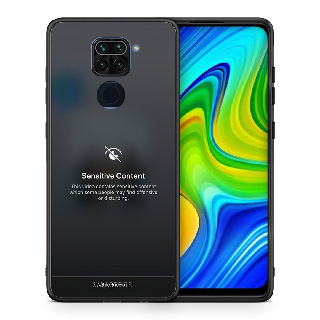 Θήκη Xiaomi Redmi Note 9 Sensitive Content από τη Smartfits με σχέδιο στο πίσω μέρος και μαύρο περίβλημα | Xiaomi Redmi Note 9 Sensitive Content case with colorful back and black bezels