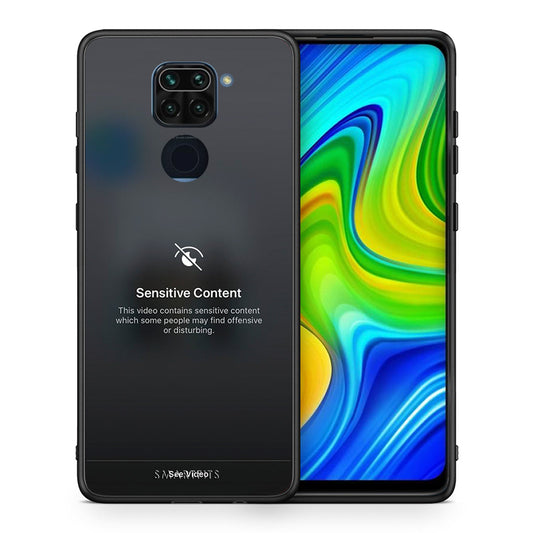 Θήκη Xiaomi Redmi Note 9 Sensitive Content από τη Smartfits με σχέδιο στο πίσω μέρος και μαύρο περίβλημα | Xiaomi Redmi Note 9 Sensitive Content case with colorful back and black bezels