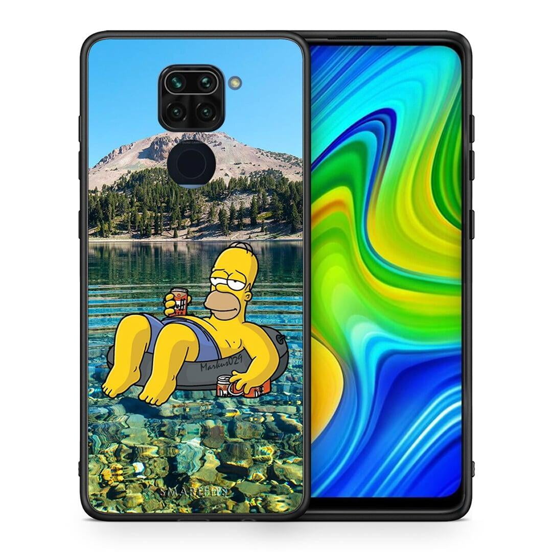 Θήκη Xiaomi Redmi Note 9 Summer Happiness από τη Smartfits με σχέδιο στο πίσω μέρος και μαύρο περίβλημα | Xiaomi Redmi Note 9 Summer Happiness case with colorful back and black bezels