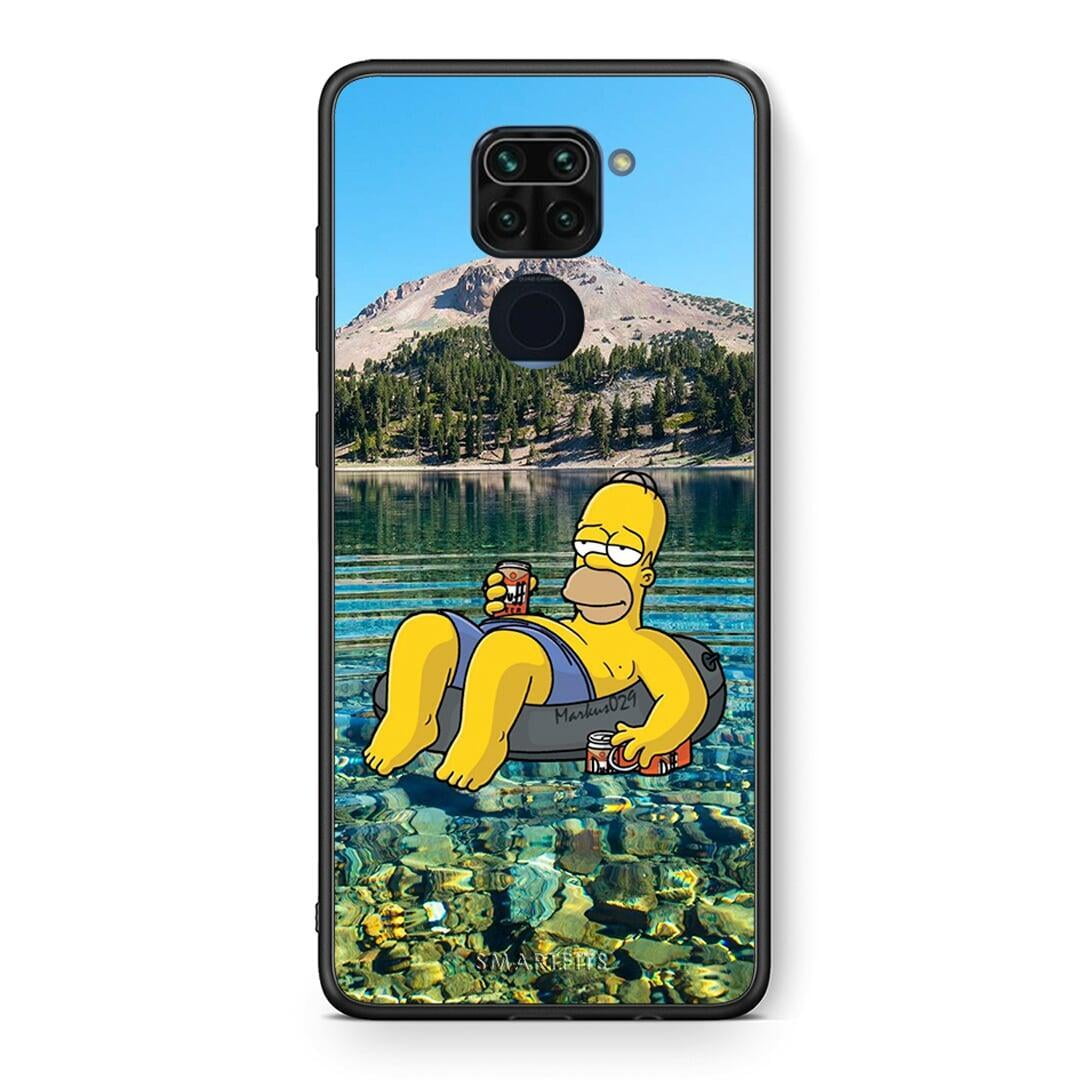 Θήκη Xiaomi Redmi Note 9 Summer Happiness από τη Smartfits με σχέδιο στο πίσω μέρος και μαύρο περίβλημα | Xiaomi Redmi Note 9 Summer Happiness case with colorful back and black bezels