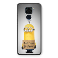 Thumbnail for Θήκη Xiaomi Redmi Note 9 Minion Text από τη Smartfits με σχέδιο στο πίσω μέρος και μαύρο περίβλημα | Xiaomi Redmi Note 9 Minion Text case with colorful back and black bezels
