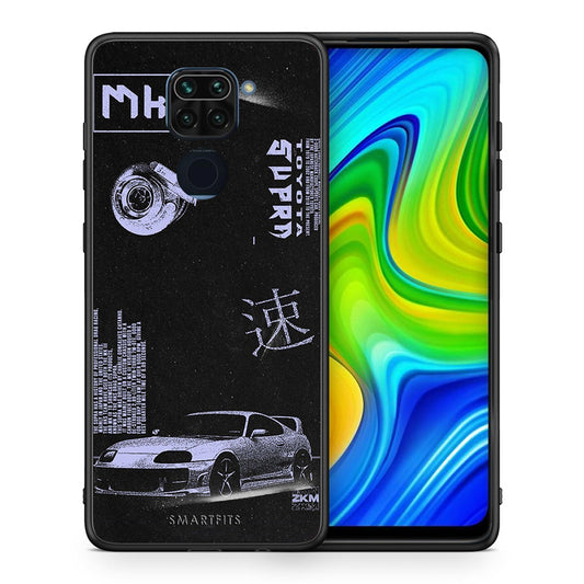 Θήκη Αγίου Βαλεντίνου Xiaomi Redmi Note 9 Tokyo Drift από τη Smartfits με σχέδιο στο πίσω μέρος και μαύρο περίβλημα | Xiaomi Redmi Note 9 Tokyo Drift case with colorful back and black bezels